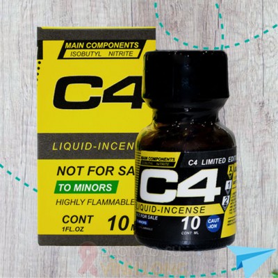 Popper C4 10ml Liquid Incense - Popper C4 vàng tăng kích thích quan hệ tại Vĩnh Long